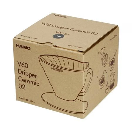 Ceramic coffee dripper Hario V60-02 Matte Juodas