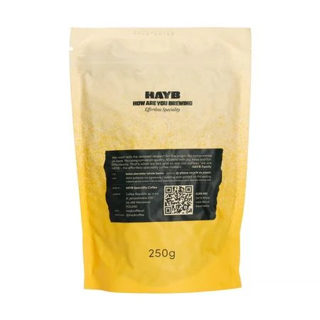 HAYB - Geltona Espresso DARK mišinys natūralus, nuplautas 250 g