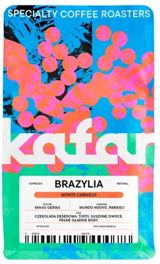 Kavos pupelės Kafar Brazylia Monte Carmelo Natural Espresso 250g