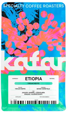 Kafar - Etiopijos „Yirgacheffe“ natūrali espreso kava, 250 g