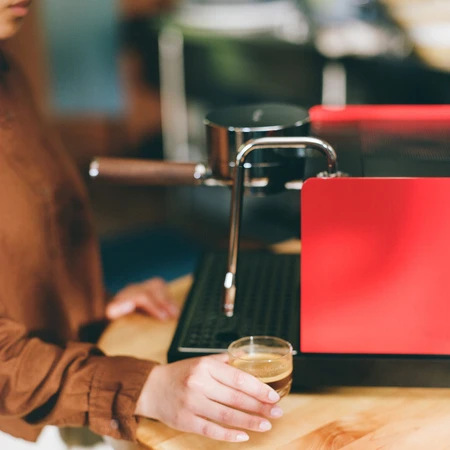 Fellow Espresso Series 1 stūmoklinis espreso aparatas, vyšninė raudona