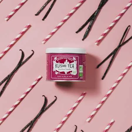 Kusmi Tea Vanilla Rooibos metalinėje dėžutėje