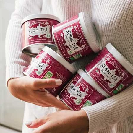 Ekologiška žolelių arbata „Kusmi Tea Vanilla Rooibos“, 100 g (metalinėje dėžutėje)