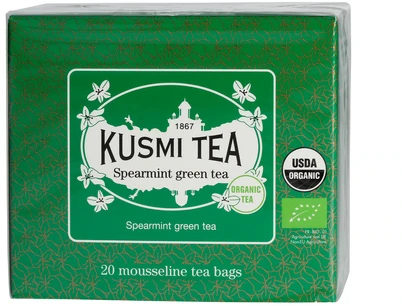 Organic žalias tea Kusmi Tea Spearmint Žalias Tea – 20 muslin tea bags