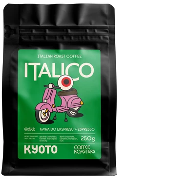 Kavos pupelės Kyoto Italico Espresso kavos pupelės 250g