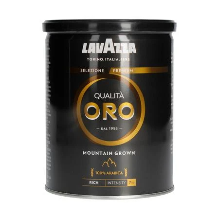 Malta kava LAVAZZA Qualita Oro Mountain grown, 250 g, metalinėje dėžutėje