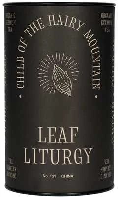 Leaf Liturgy juoda arbatos pakuotė su grafika