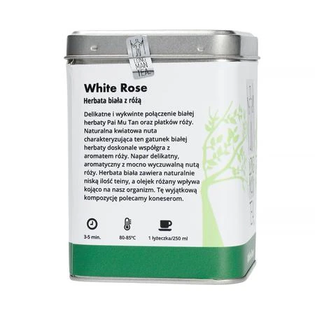Long Man Tea Baltoji rožė 100g skardinės nugarėlė