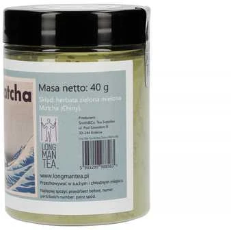 Long Man Tea matcha stikliniame indelyje