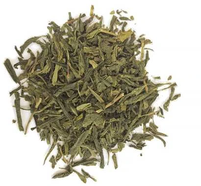 Sencha biri arbata - smulkinti žali lapeliai
