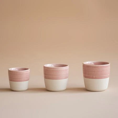 Loveramics Dale Harris - 150ml Flat Baltas Cup - Rožinė