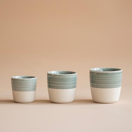 Loveramics Dale Harris – 150ml Flat Baltas Cup – anglis