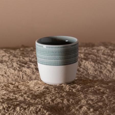 Loveramics Dale Harris – 150ml Flat Baltas Cup – anglis