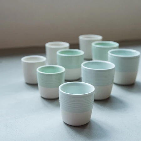 Cappuccino cup Loveramics Dale Harris Champions Signature (Celadon Žalias), 200 ml