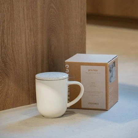 Tea mug with an infuser and lid Loveramics Pro Tea rusvai gelsvas, 300 ml