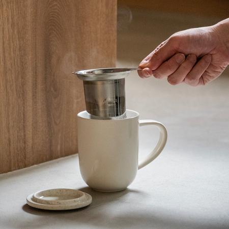 Loveramics Pro arbata - 450 ml Puodelis su Infuser - rusvai gelsvas