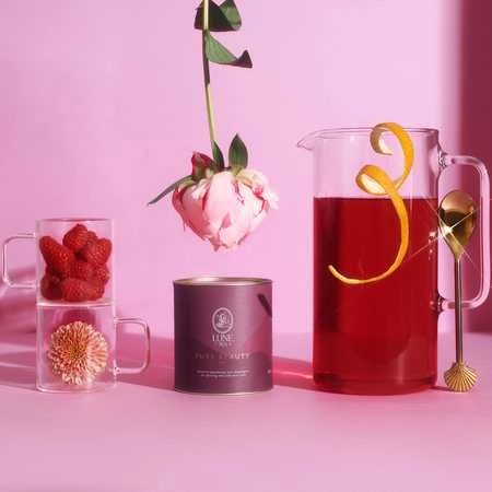 Lune Tea Pure Beauty arbatos kompozicija su stikliniu ąsočiu