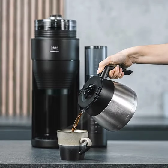 Melitta AromaFresh II Therm Pro X filtrinis kavos aparatas, juodos spalvos