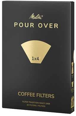 Kavos filtrai Melitta 1x4 juoda pakuotė