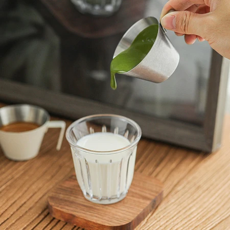 MHW-3BOMBER - Measuring cup brushed stainless steel 100 ml