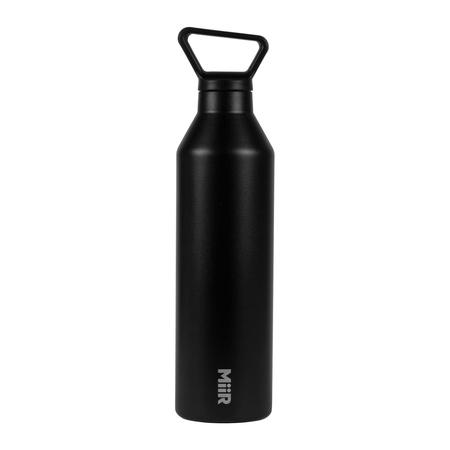 MiiR MiiR - siauras burnos buteliukas Juoda - Buteliukas termo 680 ml
