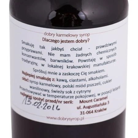 Mount Caramel - Caramel Syrup 500 ml