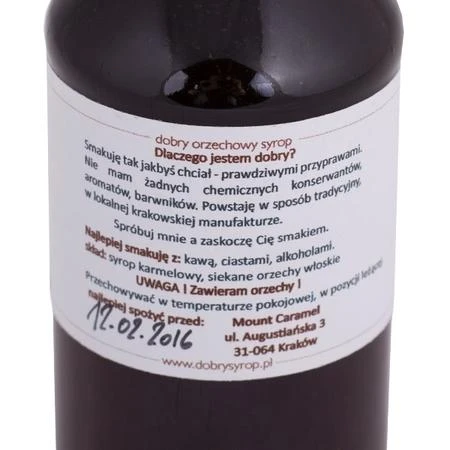 „Mount Caramel“ – graikinių riešutų sirupas, 200 ml