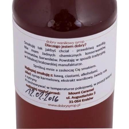„Mount Caramel“ „Mount Caramel“ sirupas su vanile, 200 ml