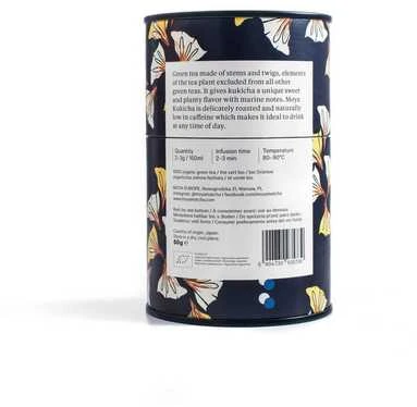 Moya Matcha Kukicha 60g pakuotės galinė dalis