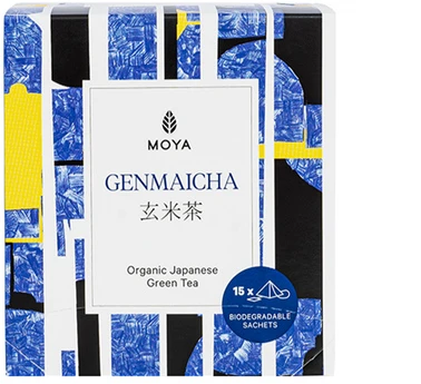 Moya Matcha – žalioji arbata pakeliuose Genmaicha 15 x 1,5 g (2201000256)