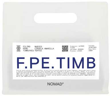 Nomad Coffee - Peru Timbuyacu Washed Filter 250 g