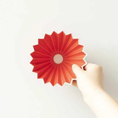 Origami M dripper raudonas iš viršaus