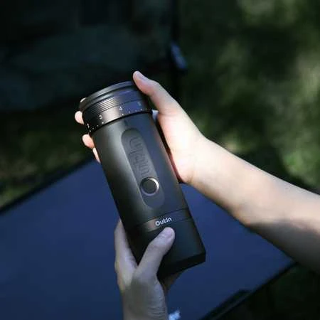 Kavamalė Nešiojamas elektrinis kavos malūnėlis „OutIn Fino“ – „Sandstone Baltas“