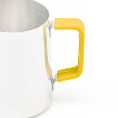 Rhinowares „Rhino Coffee Gear“ – silikoninė 600 ml pieno ąsočio rankena – geltona