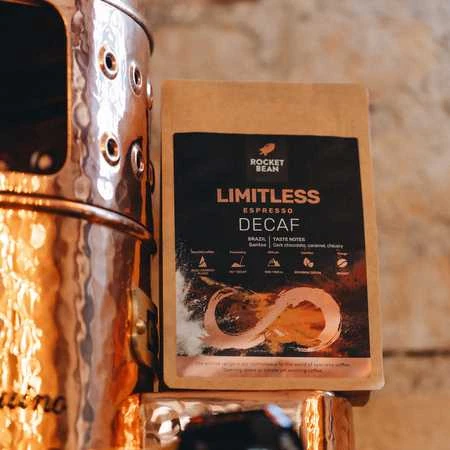 Hard Beans „Rocket Bean“ – „Brazylia Limitless Decaf Espresso“, 200 g