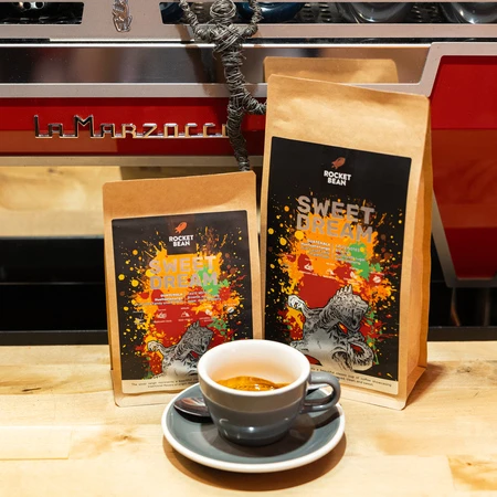 Hard Beans Coffee „Rocket Bean“ – „Guatemala Sweet Dream“ flet espreso kava, 200 g