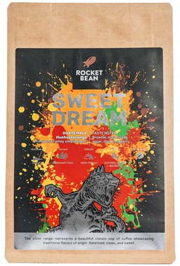 Hard Beans Coffee „Rocket Bean“ – „Guatemala Sweet Dream“ flet espreso kava, 200 g