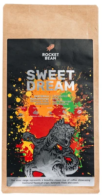 Rocket Bean Rukolų pupelės - Gvatemalos Huehuetango saldaus sapno plauta espreso kava 500g