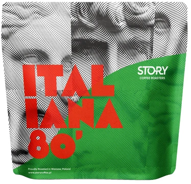 Story Coffee Roasters Story kavos skrudinimo aparatai - Italiana 80 mišinys 80/20 espreso 250g
