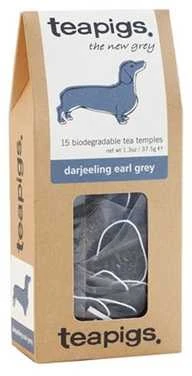 Teapigs Earl Grey arbatos pakuotė su takso iliustracija