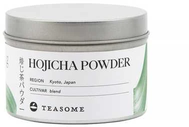Teasome Hojicha milteliai metalinėje skardinėje