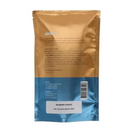 Teministeriet - Moomin Žalias Tea Blueberry - Biri arbata 100g - Užpildymas