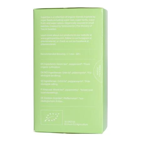 Teministeriet - Supertea Žalias Tea Mint - BIO 20 Tea Bags
