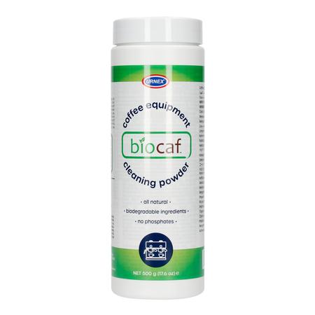 Kiti Kavos Aparato Valymo Milteliai - Urnex BioCaf 500g Balti Žali