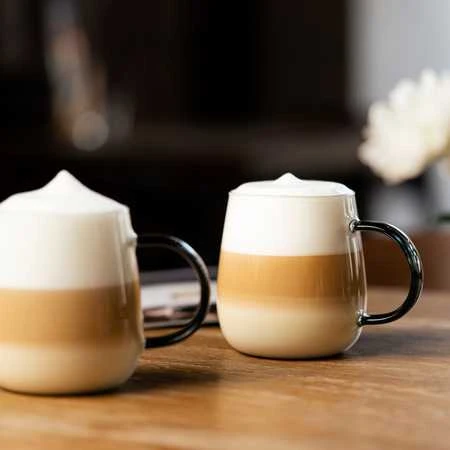 Vialli Design - 2 puodelių rinkinys Bolla su pilka rankena 400ml