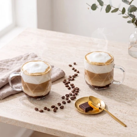 Vialli Design 2 filiżanki 350 ml Geo Gold 32125