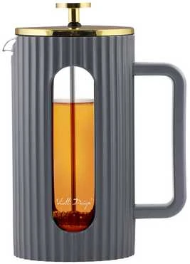 „Vialli Design“ – „Livio“ prancūziška kavaspaudė Pilkas / Auksinė, 1 l