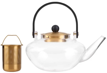 Vialli Design do herbaty 800 ml Eva auksinė (1623)