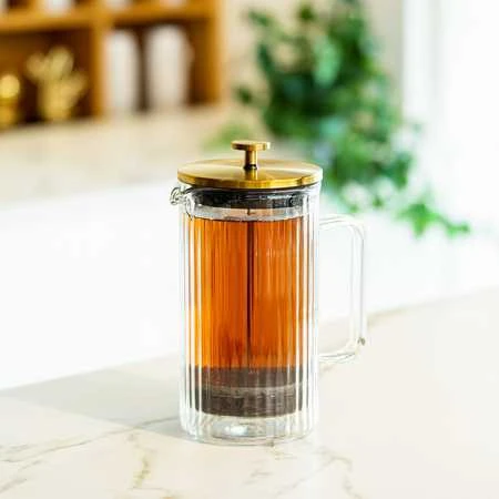 „Vialli Design“ – „Tulip“ prancūziška preso kava, auksinė, matinė, 1 l