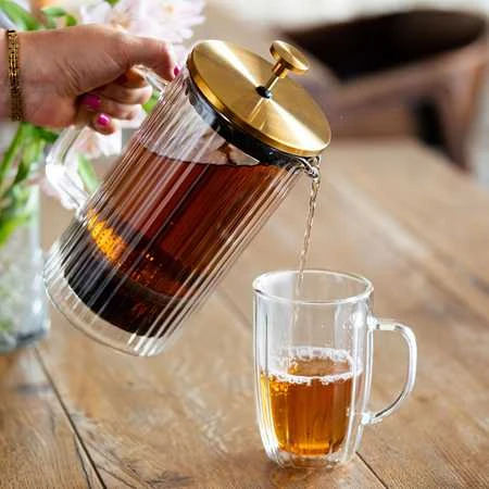 „Vialli Design“ – „Tulip“ prancūziška preso kava, auksinė, matinė, 1 l